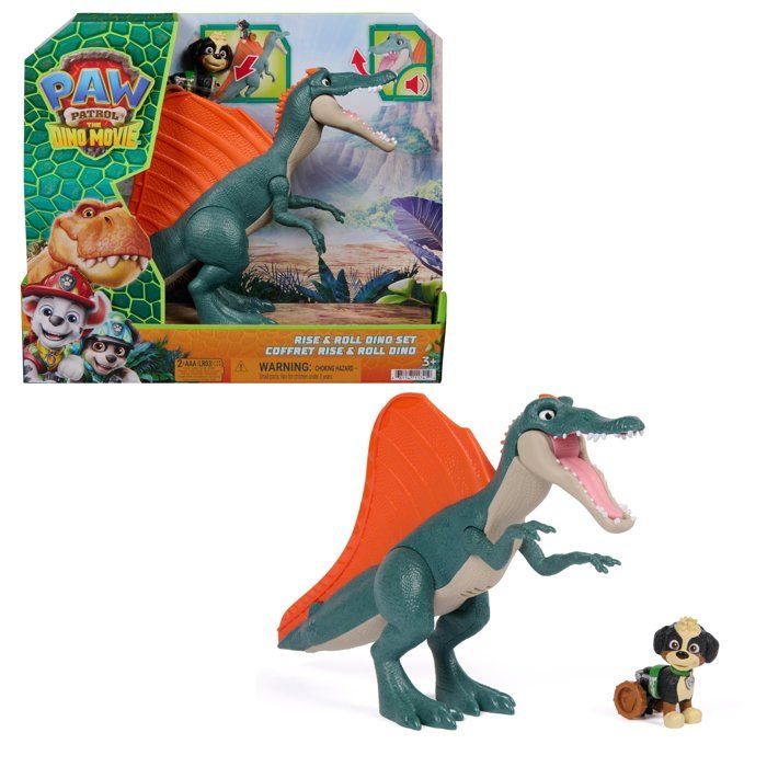 Coffret Rise & Roll Rex - La Pat Patrouille - Le Film Mission Dino - SPINMASTER - A Partir De 3 Ans