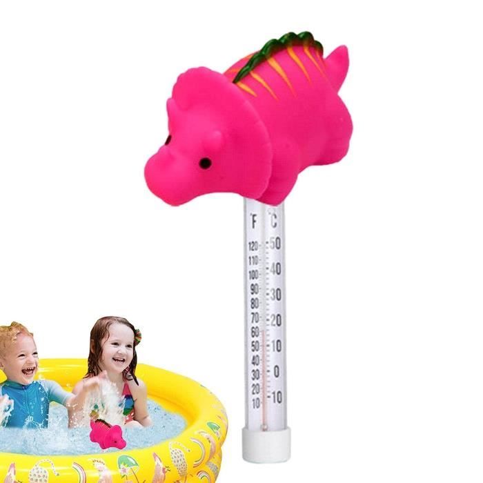 Andoer Thermomètre Flottant Piscine En Forme D'Animal Dessin Animé - Crocodile/Requin/Canard - Avec Corde - Pour Piscine, Spa, Jacuzzi, Étang