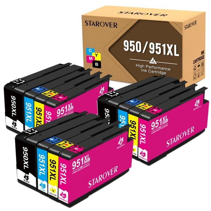 5x Replacement Ink Cartridges For HP 950XL 951XL OfficeJet Pro 8610 8620 8630 8615 E All In One - Foto 4