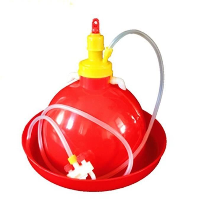 Comparer les prix de Abreuvoirs automatique Potable pour poulets, pigeons,oiseaux (Rouge)