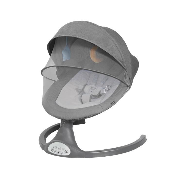 Tempsa Balancelle Bebe Transat Electrique Gris 5 Vitesses Prise Uk Cdiscount Puericulture Eveil Bebe