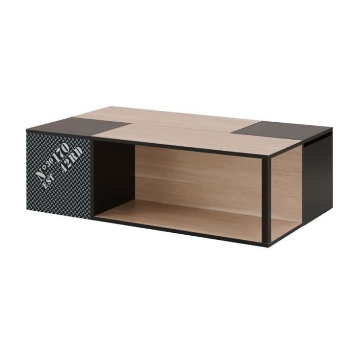 Table Basse Avec Rangements Brenda L 120 X L 70 X H 37 Achat