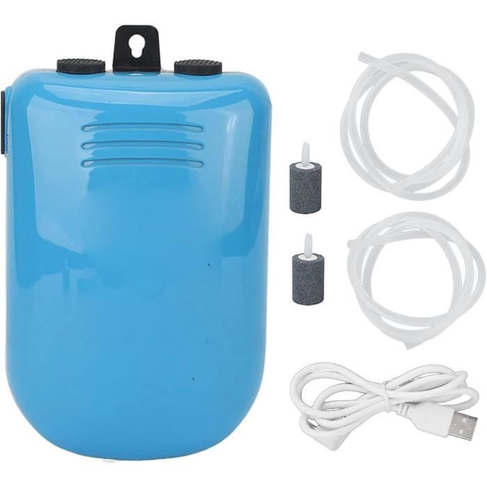 Pompe à Air USB Pour Aquarium - Aérateur Silencieux Puissant 2L/min | Batterie 2600mAh Rechargeable | Pour Bassin, Hydroponie, étang - 8