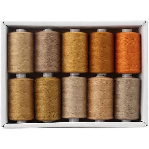 Fil Polyester 402 Fil À Coudre Pour Machine À Coudre Fil Polyester 10 Couleurs Pour ...