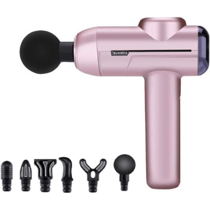 Pistolet De Massage électrique 16 Têtes - Percussions Et Vibrations - Rechargeable USB
