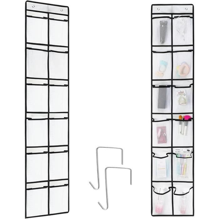 Organisateur Armoire Suspendu XiXiRan - 4 Compartiments, 12 Poches, Pliable - Rangement Vêtements