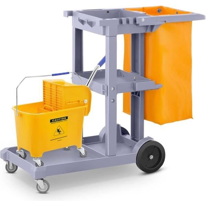 Chariot De Nettoyage Portable Pour Conciergerie, Hôtel, Bureau, école - Neuf Avec Emballage