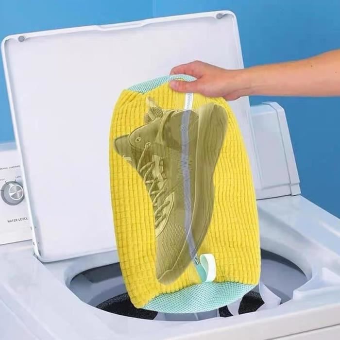 2 Pièces Sac De Lavage Pour Chaussures - Sacs À Linge Sac De Machine À Laver, Filet De Lavage