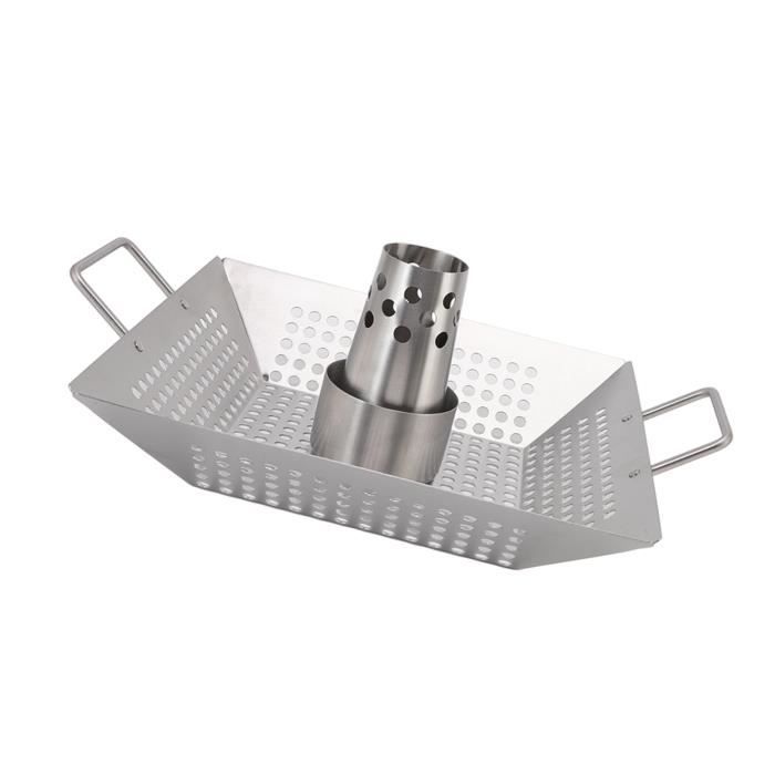 Support Canette Bière Grille Barbecue Poulet Entier - Acier Inoxydable Anti-Chute