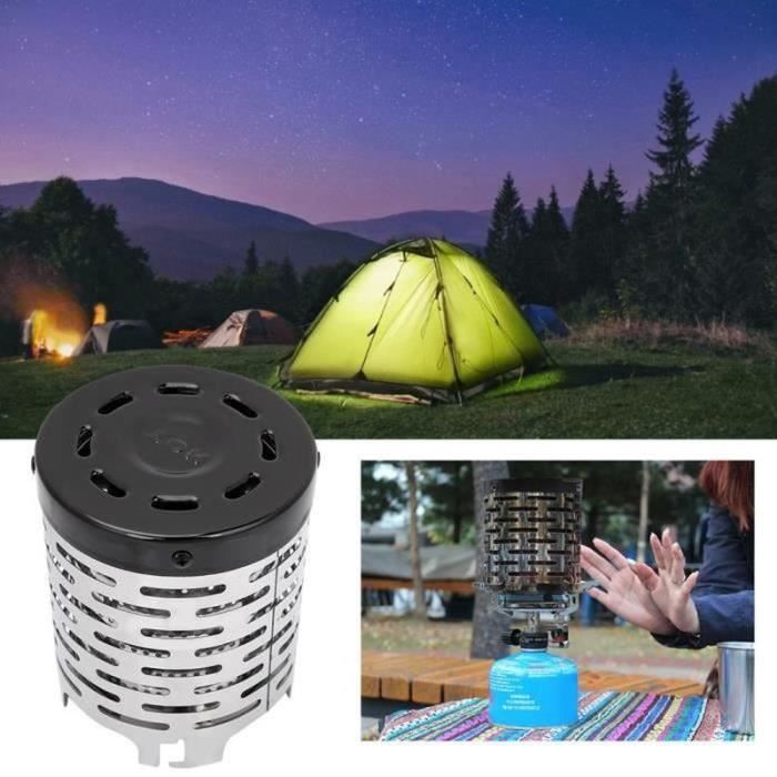 HF08985-Couverture de chauffage de tente en acier inoxydable pour camping  en plein air, mini poêle de chauffage plus chaud pour le
