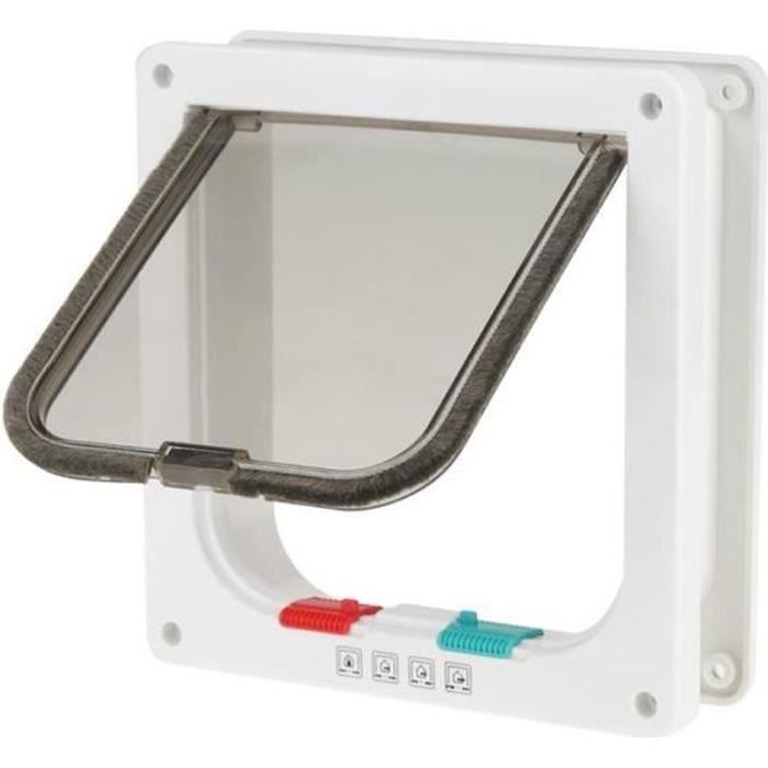 Meilleurs prix pour HURRISE Chatière à Puce Électronique pour Chat Micropucé 4 porte verrouillable pour petit chien de chat