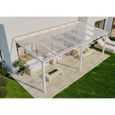 Abri de terrasse autoportante Terrando - 7x4m - gris - polycarbonate transparent - 28m²-1