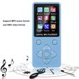 Garosa lecteur MP4 Bluetooth T1 Music Lecteur MP3 MP4 Prise en charge Bluetooth Carte mémoire 32G Boutons en forme de croix Bleu-1