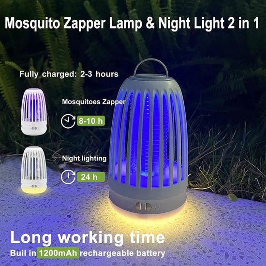Anti Moustique Lampe, Anti Mouche Electrique avec veilleuse, Pièges  Appareil Anti Moustique Attrape Mouche pour l'intérieur et l'extéri :  : Jardin