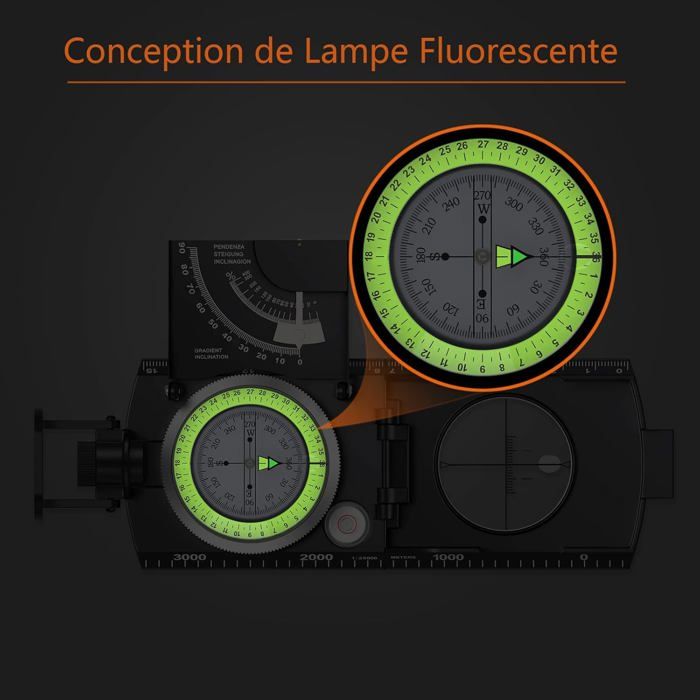 ZHCHAO Mini Bracelet Boussole Portable Amovible Montre Bande Glisser randonnée Poignet d'urgence Survie Outil de Navigation