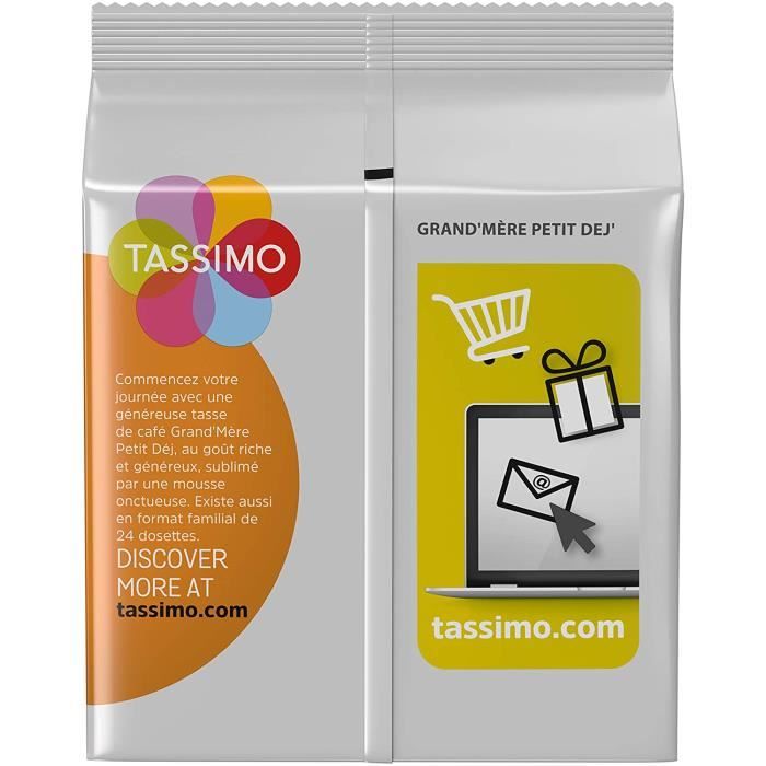 Tassimo Café Dosettes - 80 boissons Grand Mère Petit Déjeuner (lot