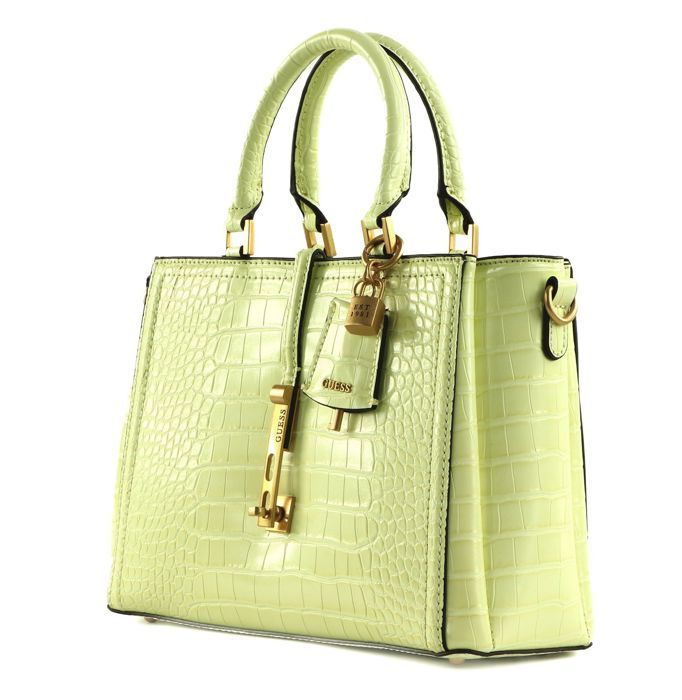 GUESS Sac à épaule bandoulière jaune clair pour femme James