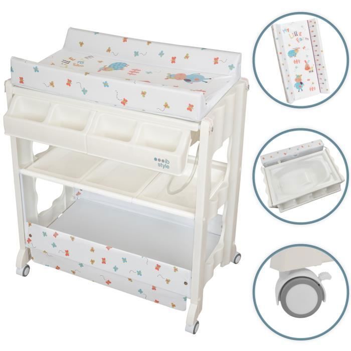 Barrière De Lit My Little Farm 180cm Gris - Sécurité Enfant 18 Mois-5 Ans