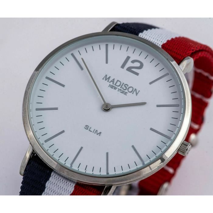 Bracelet De Montre Madison En Silicone Bleu Marine - Occasion, Pour Remplacer Un Bracelet