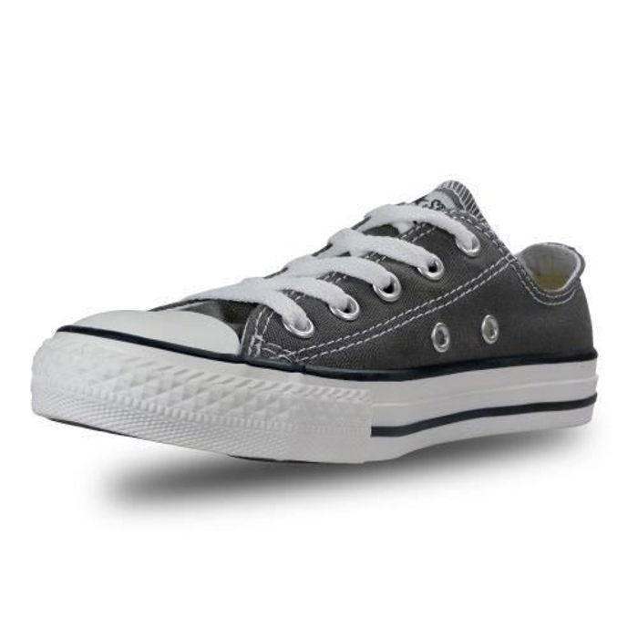 Basket basse CONVERSE Toile Mixte Gris Lacets Gris Cdiscount Chaussures