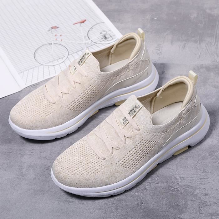 BASKET Femme confortable Des baskets all match Beige GJ Beige Cdiscount Chaussures