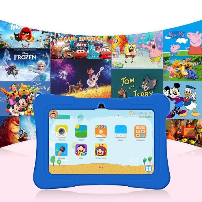 Tablette Enfant 7 Pouces OEMG Android OS 11 WiFi Quad Core 2 Go RAM 16Go  ROM 1024x600 Réslution avec Coque de Protection T7 Bleuciel - Cdiscount  Jeux - Jouets