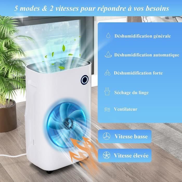 Déshumidificateur d'air électrique portable 700ml absorbeur d'humidité  ultra silencieux pour cuisine chambre -BON - Cdiscount Bricolage