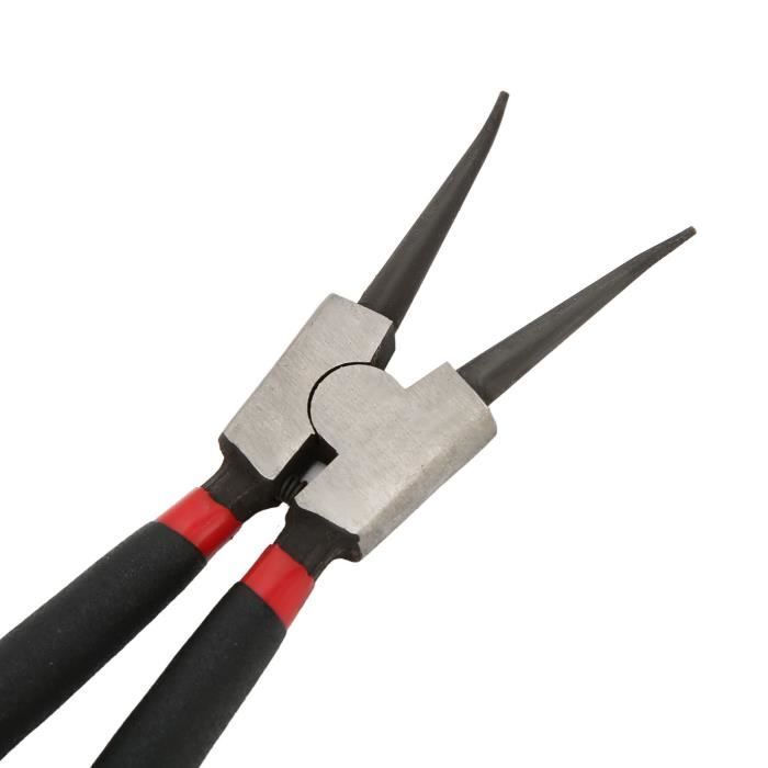 Pince LYlip Droite Interne Et Externe Portable, Clips De Retenue, Acier Au Carbone, Anneau Pression Multifonctionnel à L'Intérieur, 7