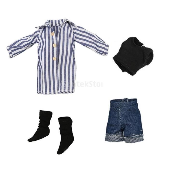 Vêtements de poupée ensemble de tenues de poupée manteau à glissière  pantalon, vêtements à langer de poupée, habillage Lapin - Cdiscount Jeux -  Jouets