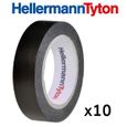 HellermannTyton - Lot de 10 rubans isolant de 10m et de largeur 15mm Noir-2