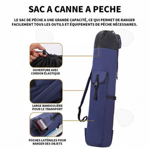 Sac De Rangement Oxford 600D Pour Poteaux De Tente, Maillets, Cordes - Plusieurs Tailles (ex: 70x20x20 Cm) - Noir, Poignée Renforcée
