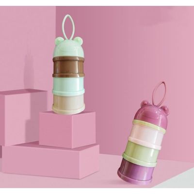 Doseur Lait En Poudre - 3 Pièces - Compartiments Scellés - Portable Sans BPA - Pour Bébé Voyage