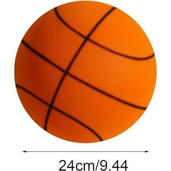 Ballon De Basket Silencieux Taille 7 – Mousse PU, Bruit < 2 DB, Rebond Constant – Intérieur, Enfants Et Adultes
