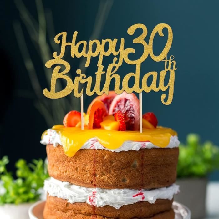 Lot De 1 Décoration De Gâteau D'anniversaire « Happy 15th Birthday » à Paillettes Or Rose Avec Inscription « Mis Quince 15 Cheers To 15 Years Old Birthday » Pour Célébrer Le