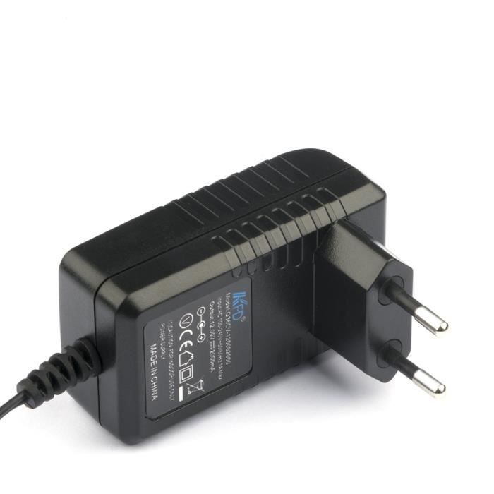 KFD Chargeur Secteur 12 V 2 A pour Ordinateur Portable TREKSTOR