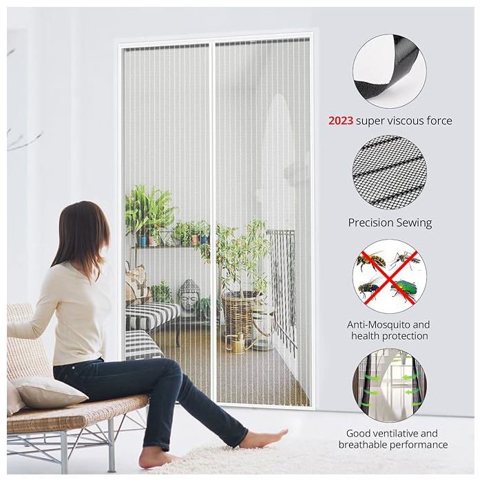 Moustiquaire Lit 90x200 Moustiquaire Porte Magnétique Bande Adhésives Moustiquaire Pour Moustiquaire 160x200