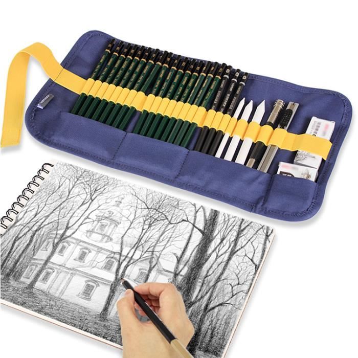 Lapis à crayon en bois HB avec gomme pour étudiants et enfants, Lapiz de  dessin et