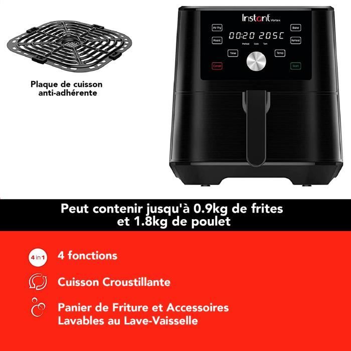 Gernie Lot De 8 Filtres De Rechange Pour Friteuse Instant Vortex Plus 6L – OdorErase ClearCook, Élimine Odeurs & Graisse