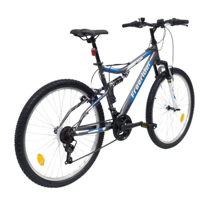 V lo VTT 26 Tout suspendu 18 Vitesses Shimano TY21 Frein V
