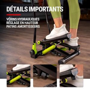 Exercise Machine Exerciseur Marcheur Mini Stepper De Fitness Noir