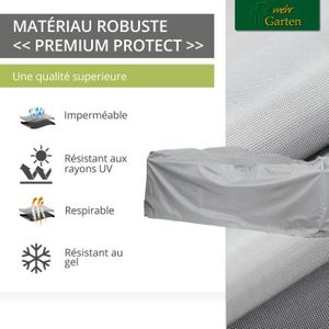Housse De Meubles De Terrasse D'extérieur 260 X 230 X 100 Cm (L X L X H) - Résistante - Étanche Et Anti-poussière - Pour Canapé, Table, Chaise - Protège Contre La