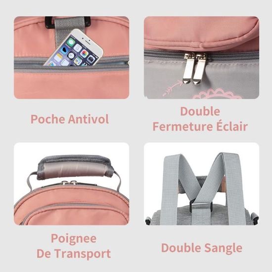 Sac Isotherme Huipalon Pour Biberons - Isolation 2mm, Dragonne, Design Imperméable