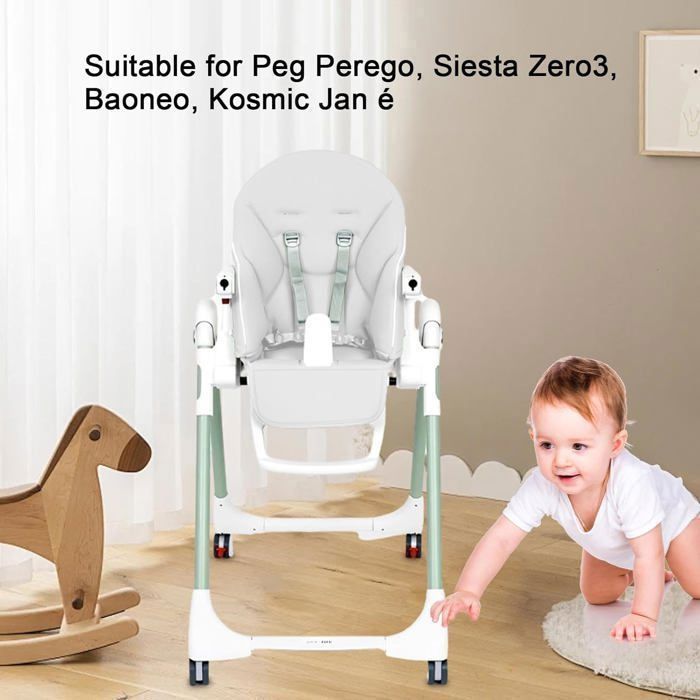 Housse De Remplacement Pour Chaise Haute Bébé - En Cuir PU Facile à Nettoyer, Dimensions 80x40 Cm