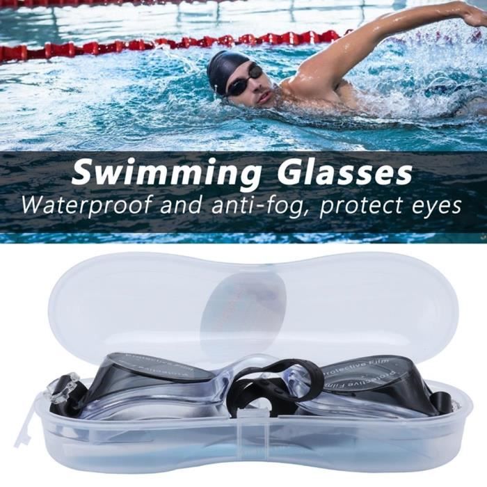 Cuque Lunettes de piscine Lunettes de natation avec joint en silicone souple Lunettes de natation etanches et antibuee avec etui Cdiscount Sport