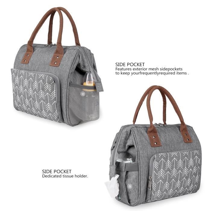 Sac Isotherme Repas Femme 10 L Lunch Bag Glaciere Souple Isotherme Pour  Bureau Travail Pique-Nique Livraison Gris, 27x13.5x26cm - Cdiscount Maison