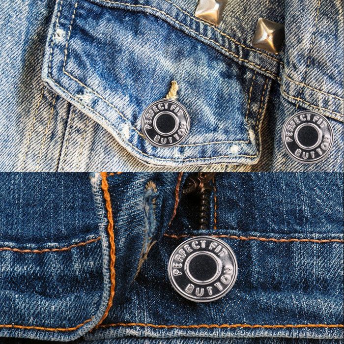17mm Metal Jeans Buttons Aucun Bouton de Fermeture à Coudre pour