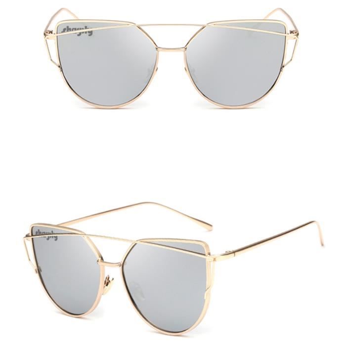 Lunettes de soleil femme luxe marque 2017 t ronde argent jolie