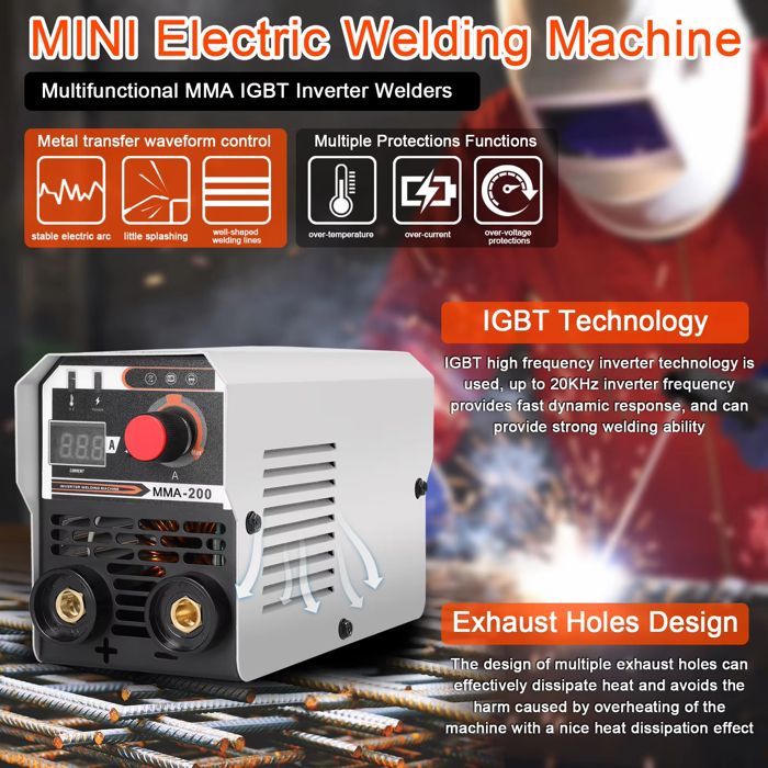 TELWIN - Poste à souder Multifonction PRO Mig MMA Tig portable 200A