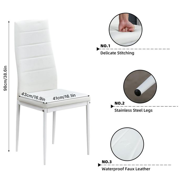 CASARIA Ensemble Table + 4 Chaises Leo – Hêtre & Métal Noir Style Industriel, 5 Pièces Pour Cuisine Ou Salle à Manger