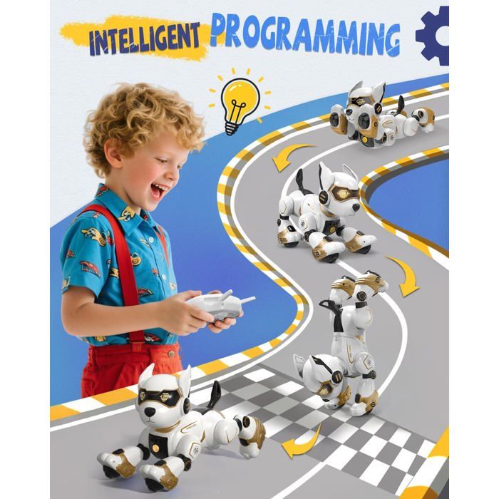 Jouet Pour Chien Robot Télécommande Robot Chien Programmable Tactile
